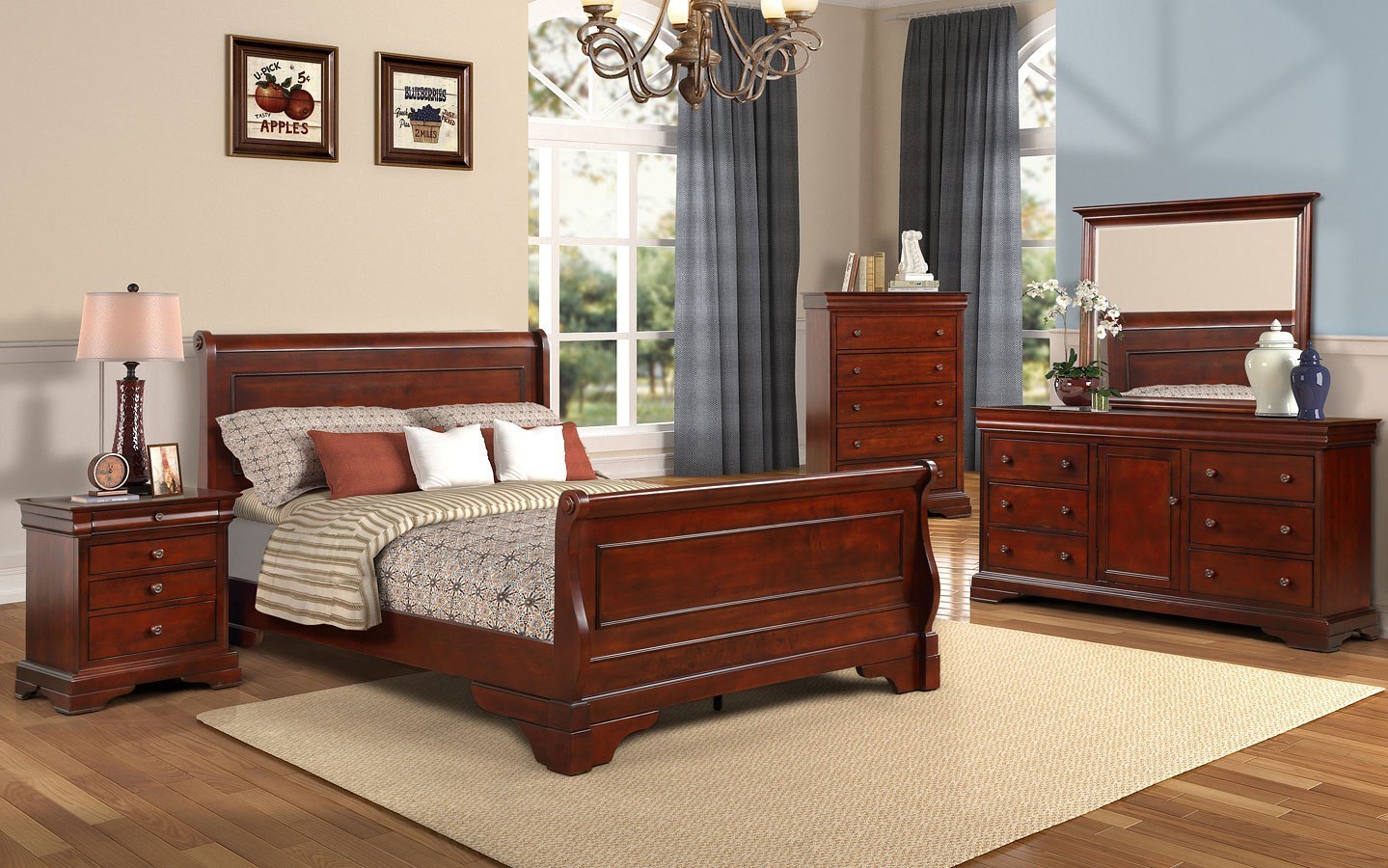 Versailles Sleigh Bedroom Set New Classic Furniture | Furniture Cart