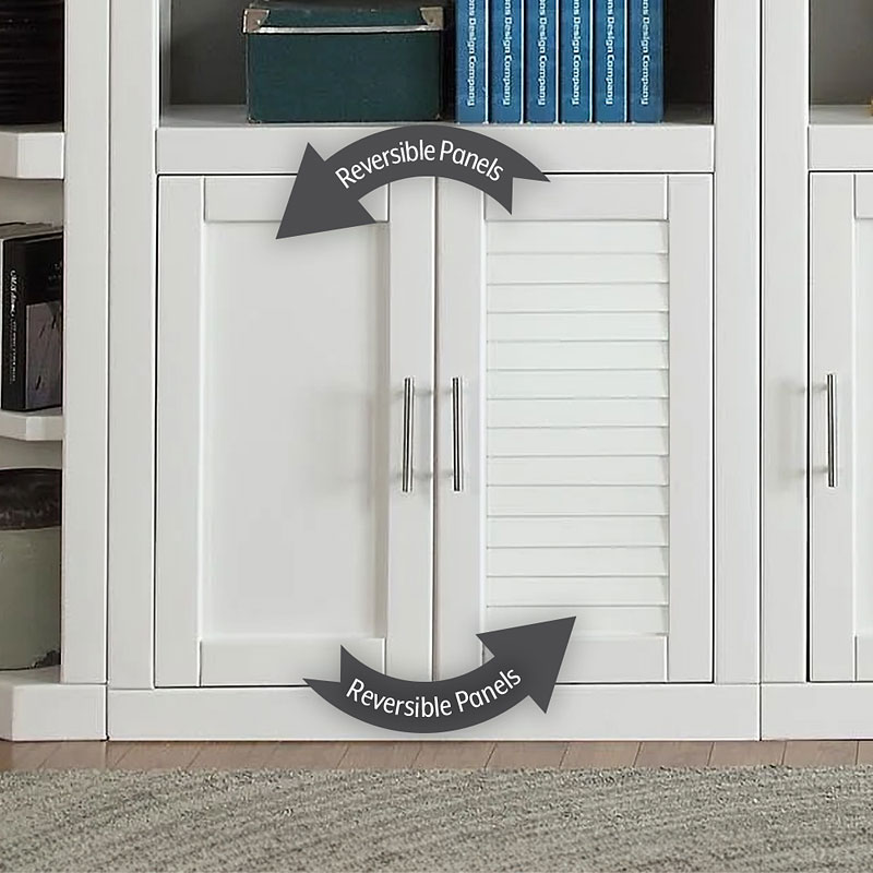 Catalina 9-Piece Workspace Library Wall Parker House | Furniture Cart
