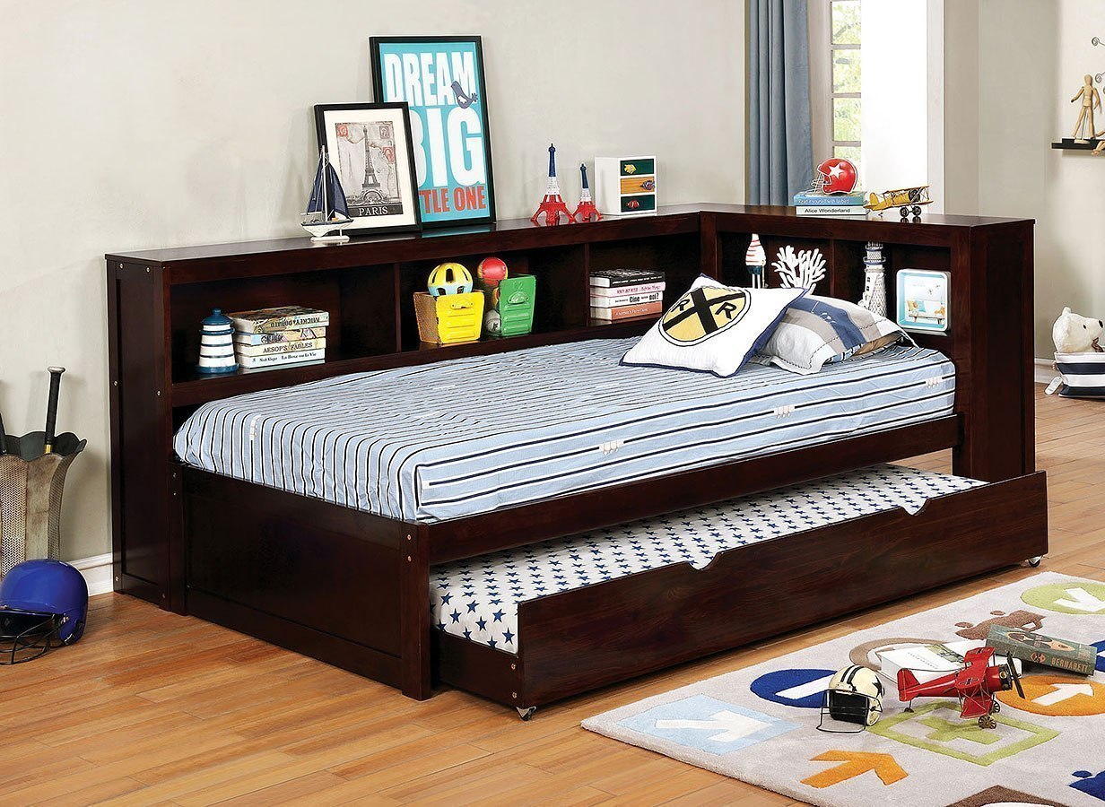 Frankie Daybed Bedroom Set Dark Walnut Furniture Of America Furniture Cart