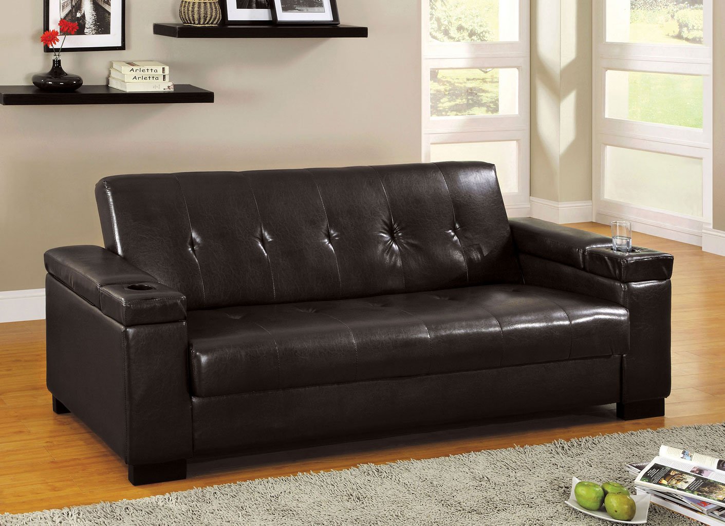 Logan Sofa Bed Furniture Of America Furniture Cart