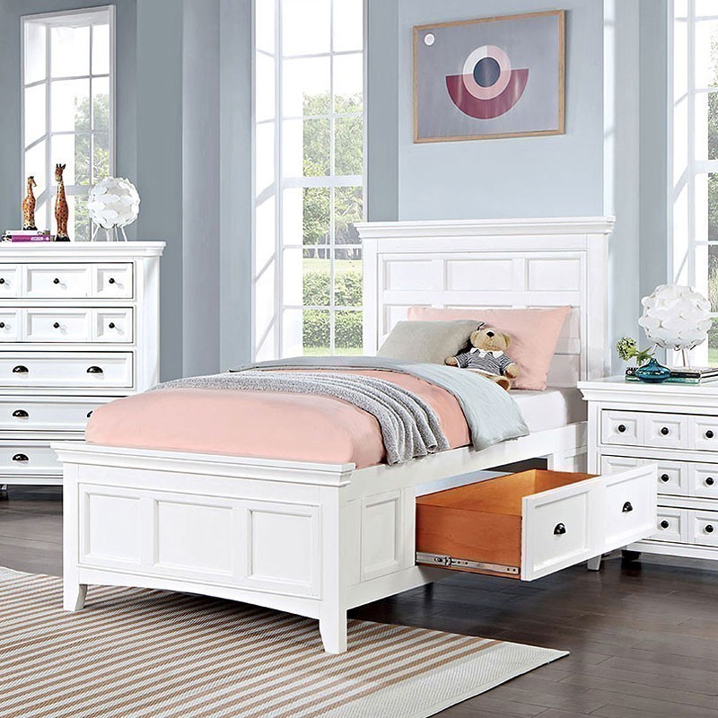 Furniture of America Castile Full Bed In White