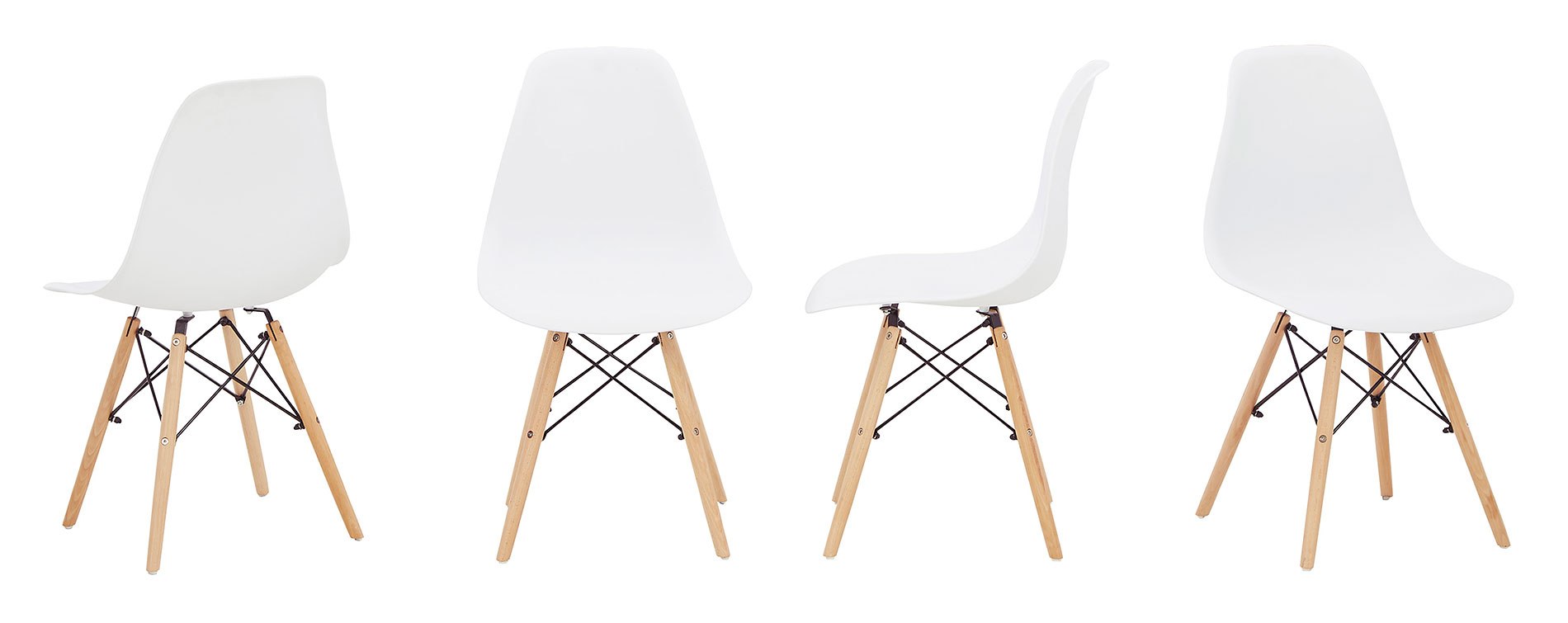 今週のおすすめ製品 Jaspeni Side Chair (White And Natural) (Set Of 4) Signature ダイニングチェア