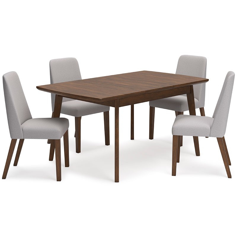 Lyncott Dining Room Set W/ Light Gray Chairs Signature Design