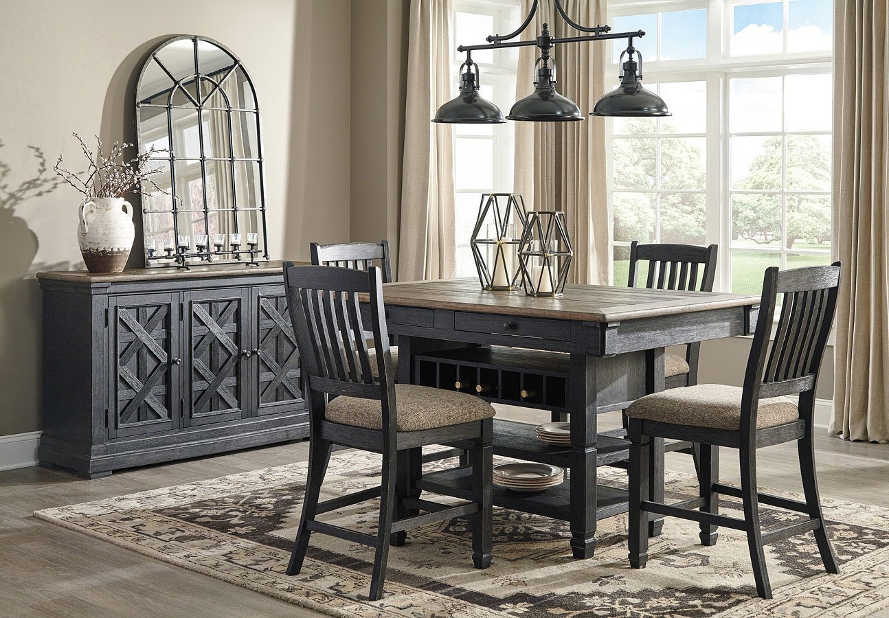Tyler Creek Counter Dining Room Set Signature Design Furniture Cart