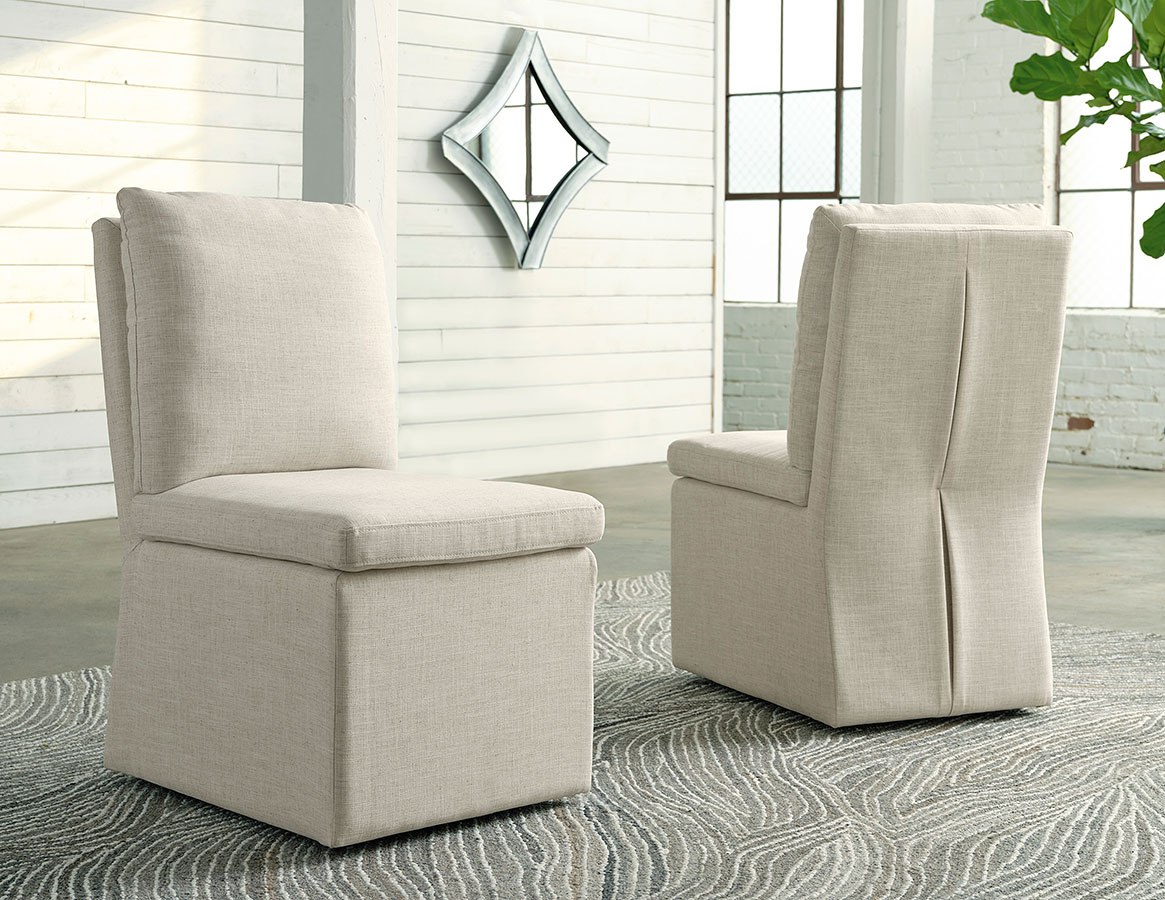 Krystanza Dining Chair - Oatmeal - (D766-02)