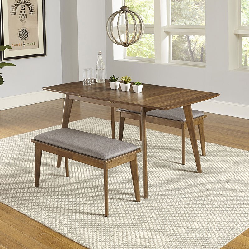 Arcade Butterfly Dining Room Set W/ Benches Progressive Furniture