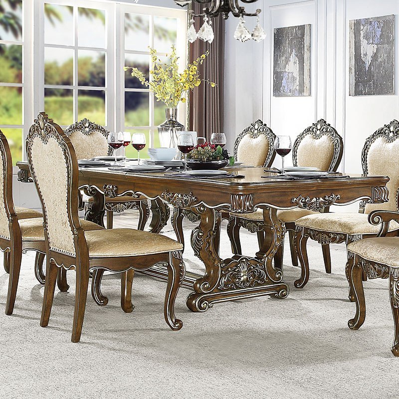 Latisha 114 Inch Rectangular Dining Table Acme Furniture