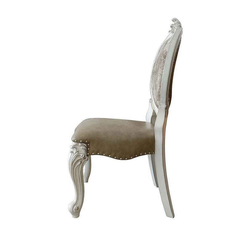 1/2 み maruni Versailles chair ① Versailles Oval Back Side Chair (Set Of 2) Acme Furniture