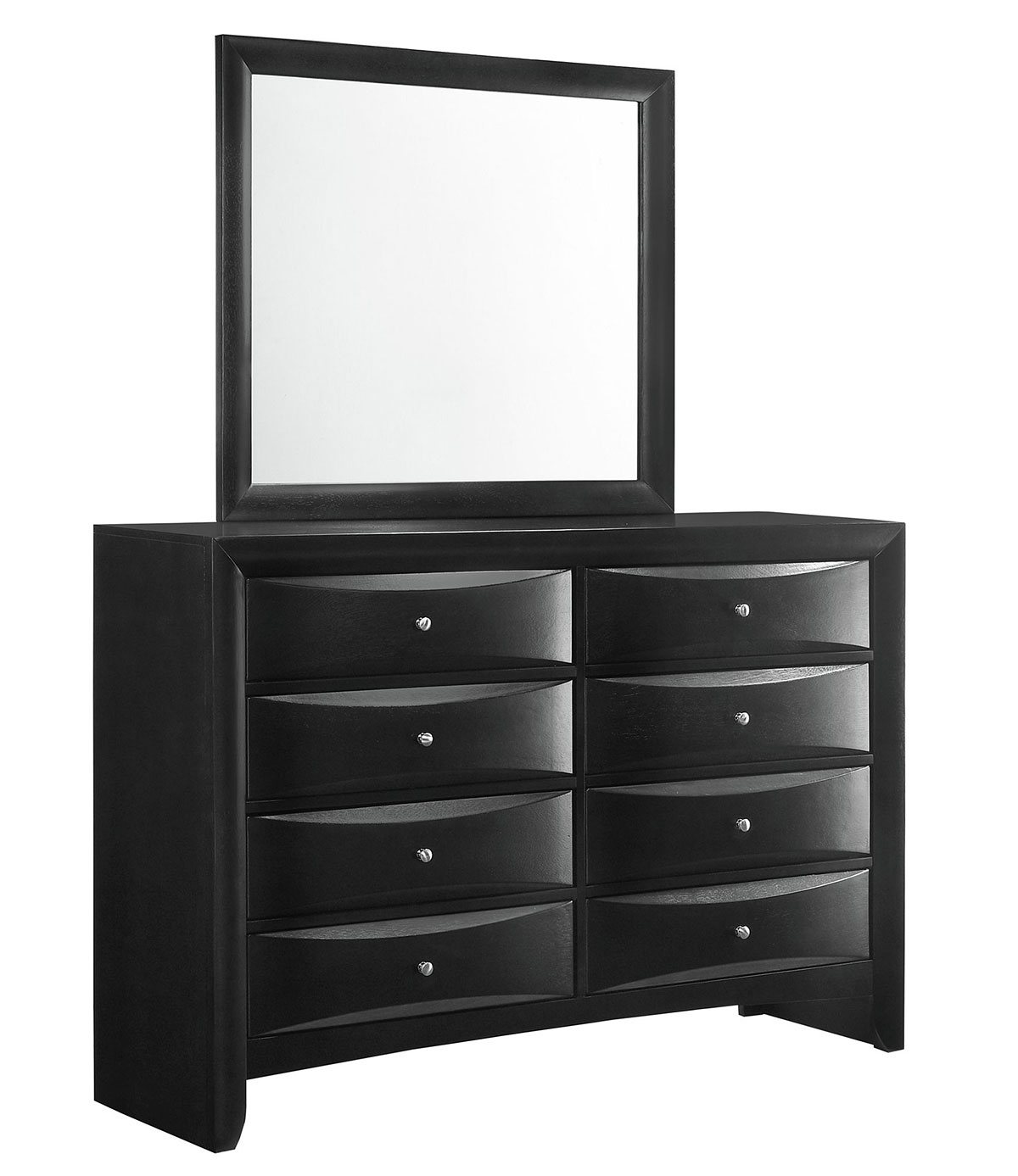 Emily 8-Drawer Dresser (Black) Elements Furniture | Furniture Cart