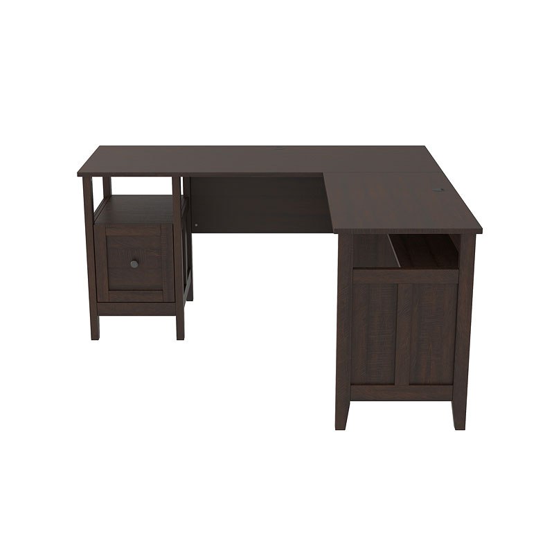 Camiburg - Warm Brown - L-Desk with Storage