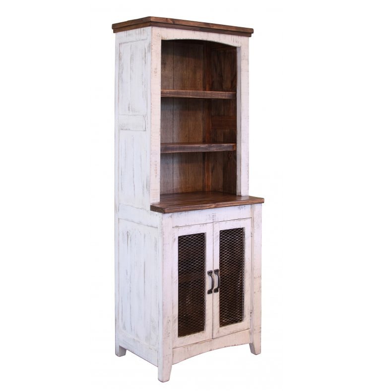 Pueblo Modular Entertainment Wall Brown White IFD Furniture 3 Reviews Furniture Cart