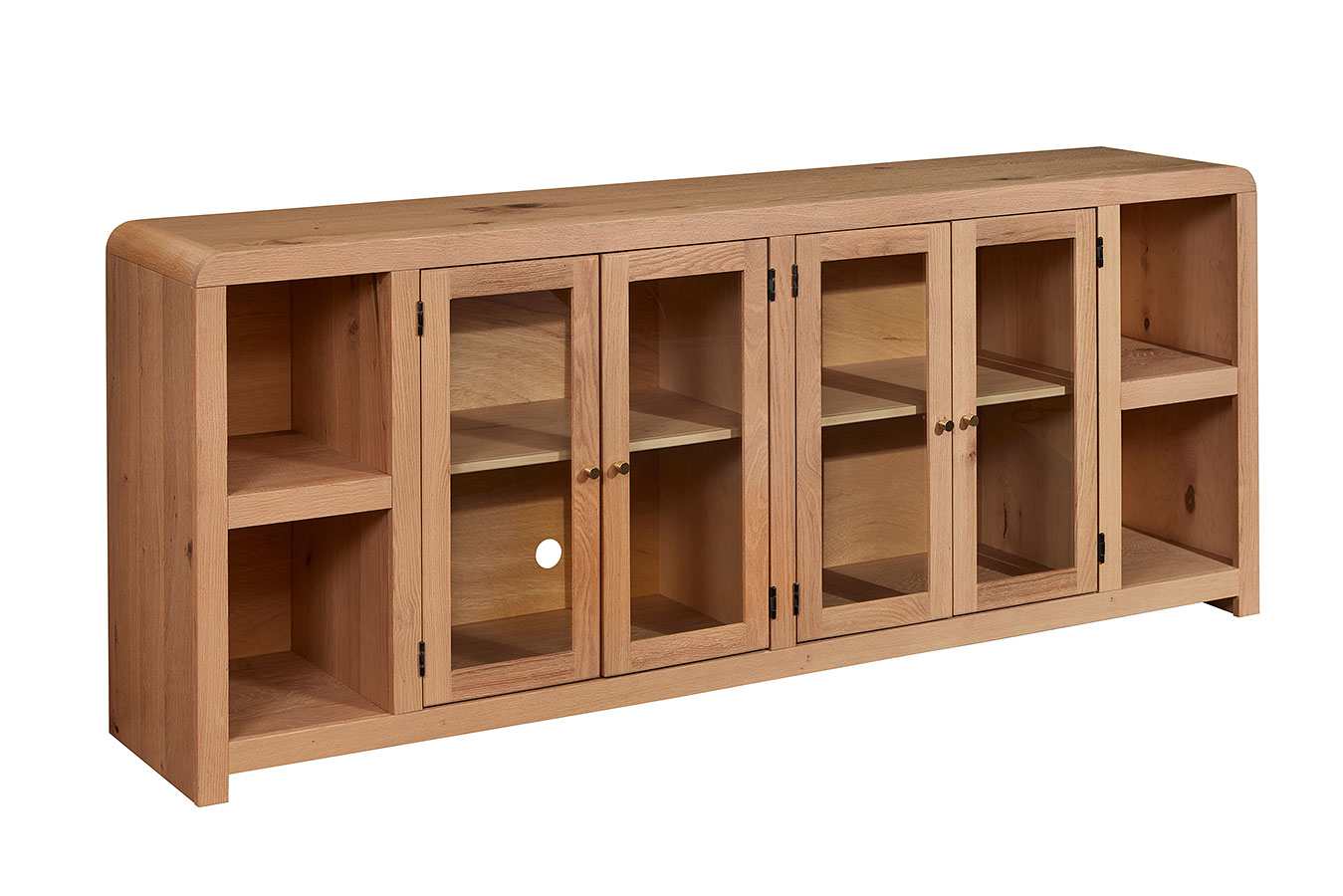 Cooper 84 Inch Console W/ 4 Doors (Blonde) Aspenhome | Furniture Cart