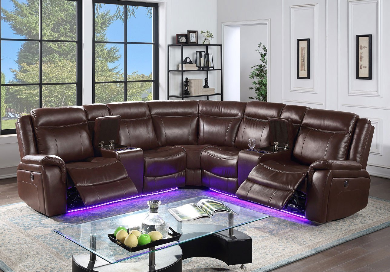 Levin Power Reclining Sectional Steve