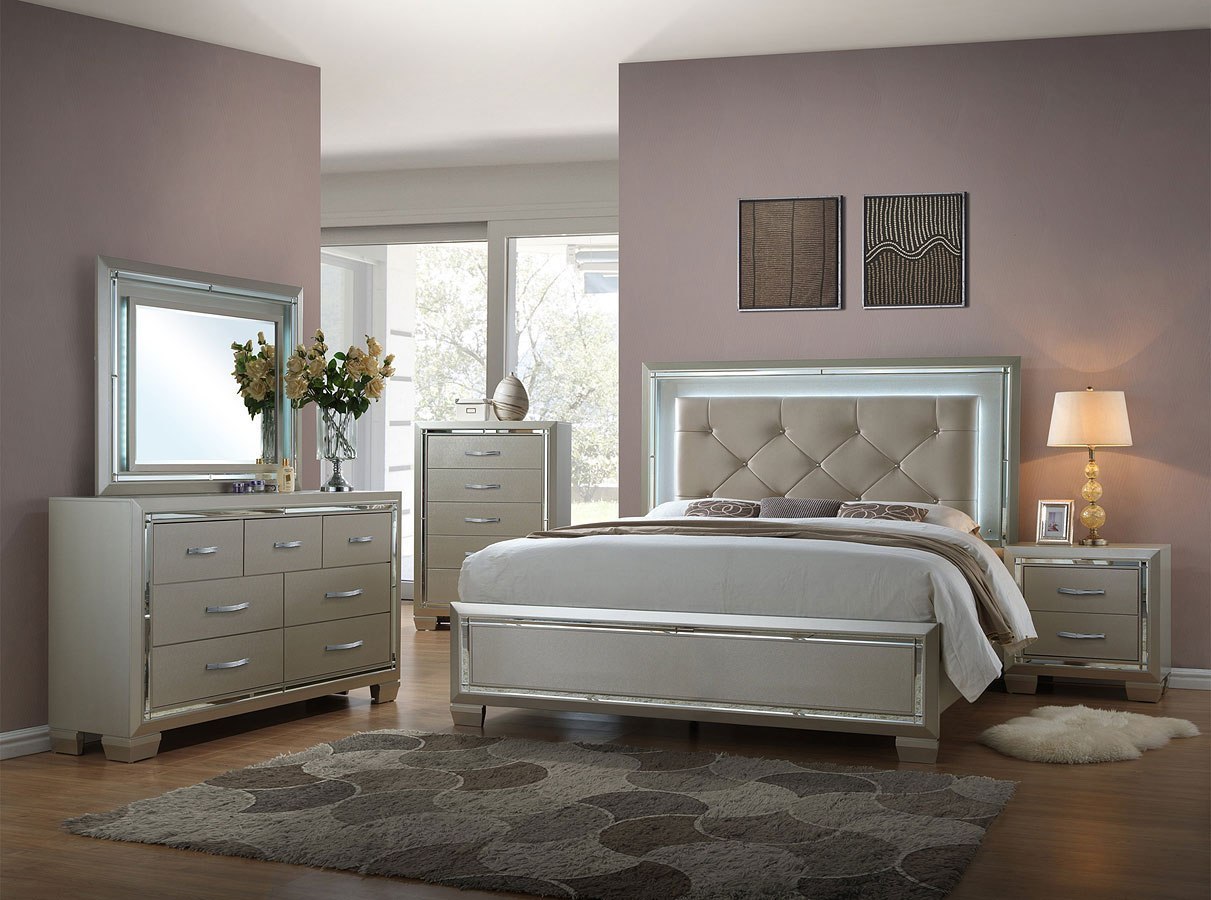 Platinum Panel Bedroom Set Elements Furniture Furniture Cart