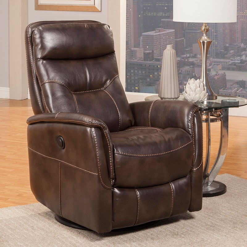 Gemini Anywhere Power Swivel Recliner (Truffle) Parker Living