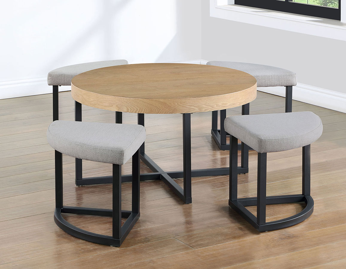 Coffee table with nesting chairs discount