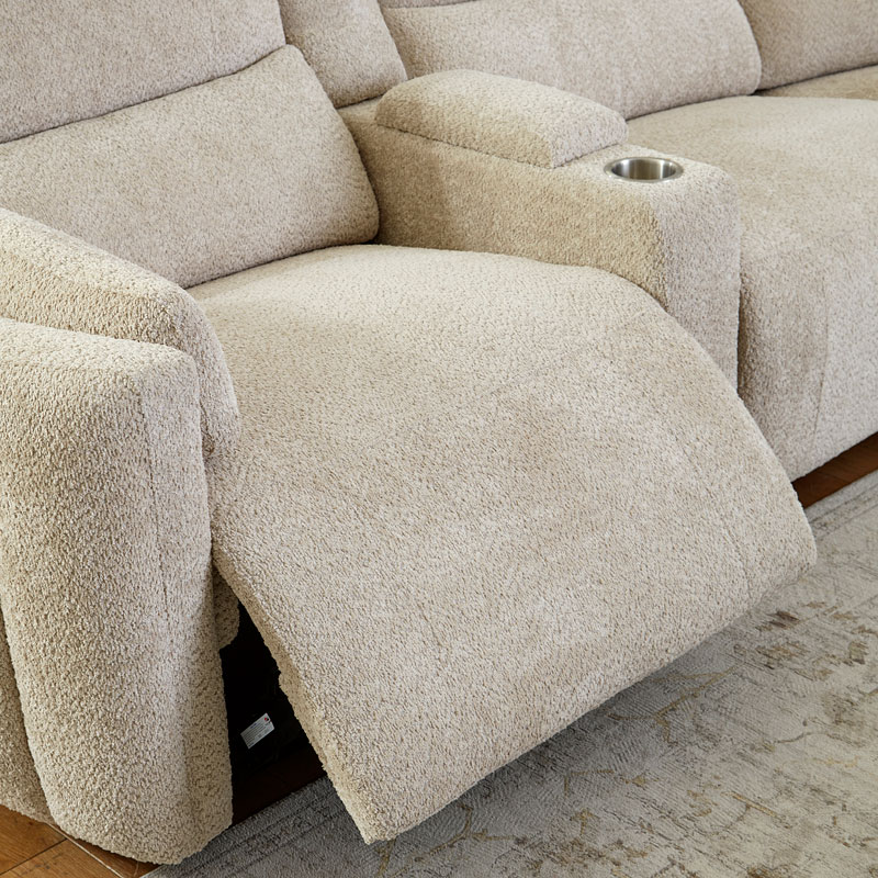 Modesto Buttercream Modular Power Reclining Sectional W/ Power ...