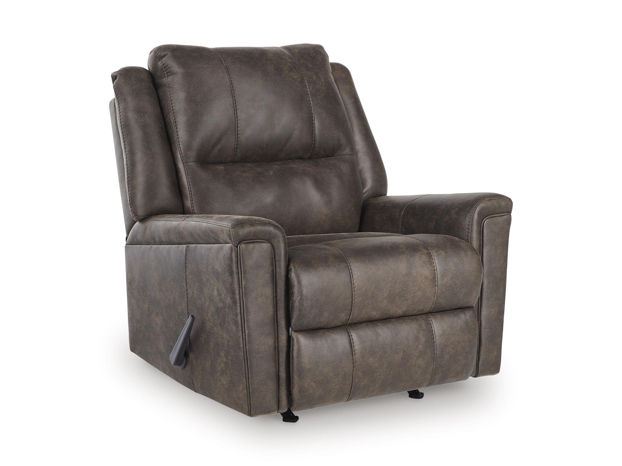 Relax-Living Walnut Rocker Recliner Signature Design | Furniture Cart