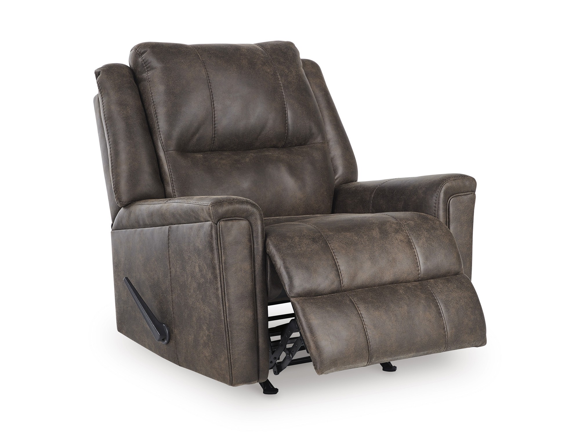 Relax-Living Walnut Rocker Recliner Signature Design | Furniture Cart
