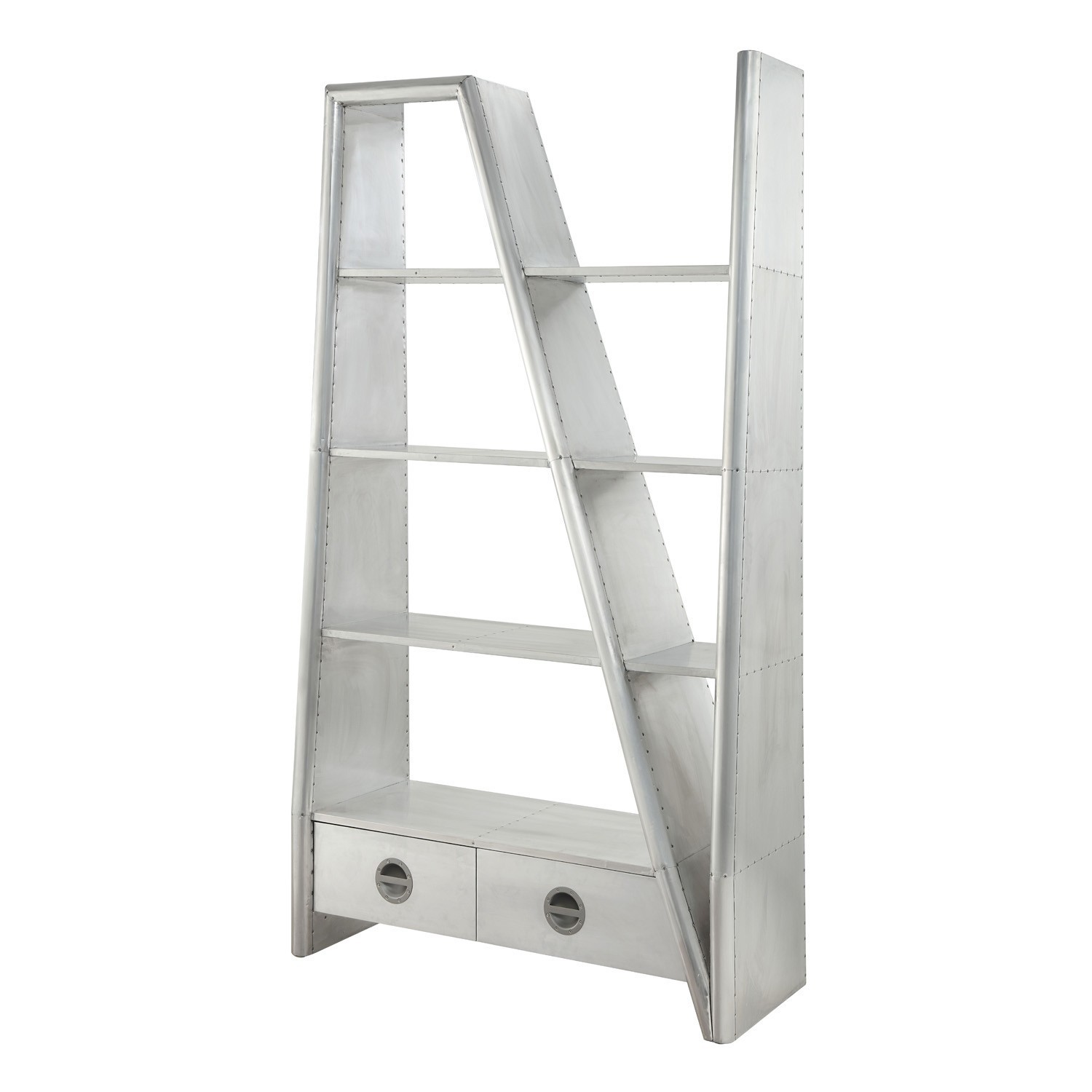 Brancaster Aluminum Bookcase Acme Furniture | Furniture Cart