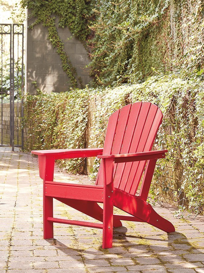 Sundown Treasure Adirondack Chair (Red) Signature Design