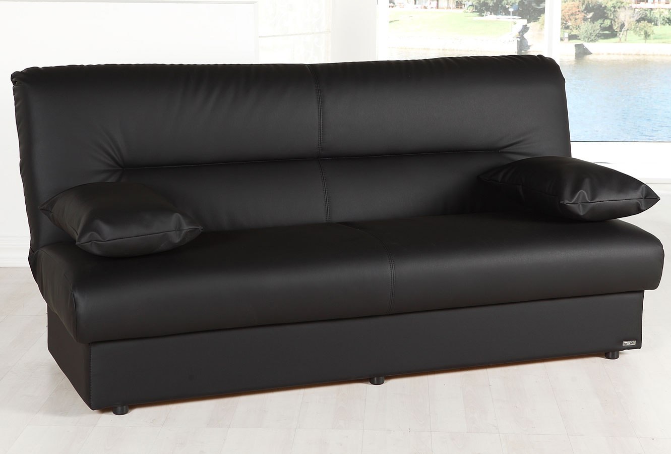 Regata Click Clack Sofa Bed (Escudo Black) Bellona