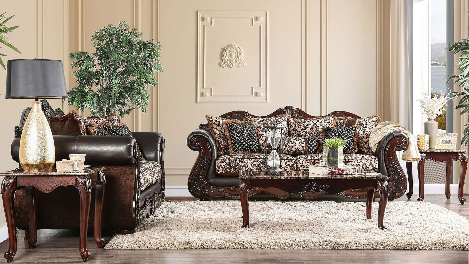 Jamael Living Room Set Furniture Of America | Furniture Cart