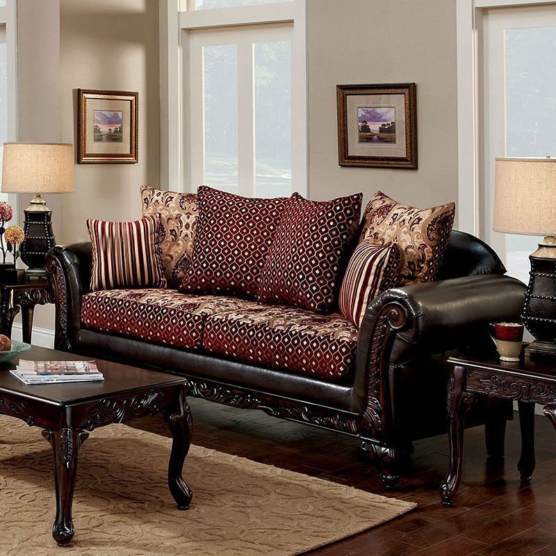 Furniture Of America Ellis Brown Burdy Sofa