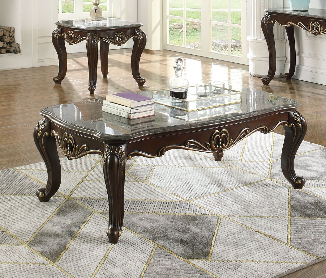Constantine cherry living room set discount