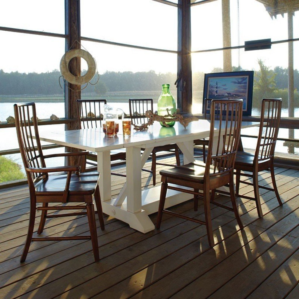Sea Breeze Southport Dining Room Set W Blue Ridge Chairs