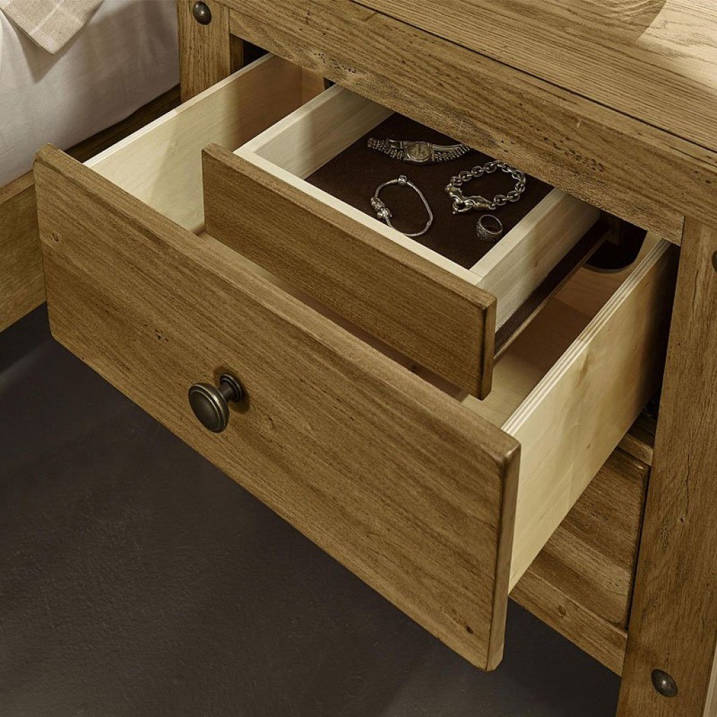Collaboration Nightstand W/ Hidden Drawer (Oak) Vaughan Bassett