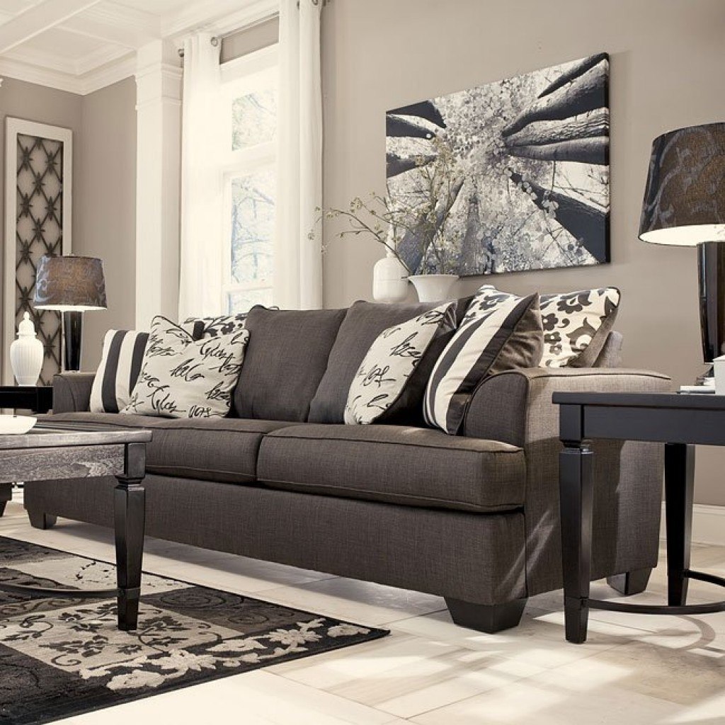 Levon Charcoal Sofa Signature Design, 4 Reviews ...