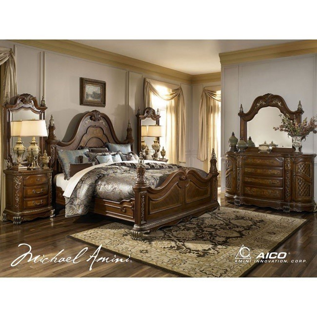 Venetian II Poster Bedroom Set Aico Furniture | Furniture Cart