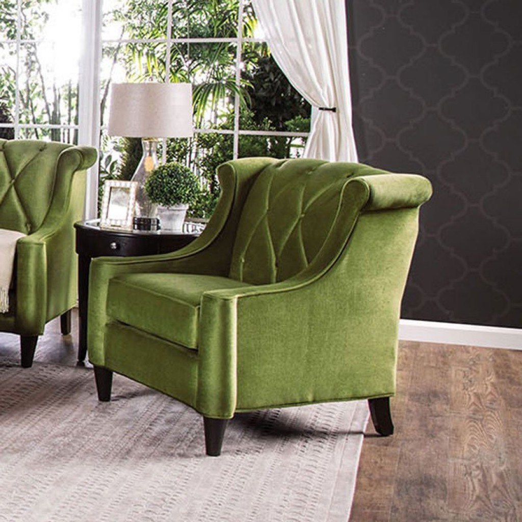 Limerick Living Room Set Green Furniture Of America Furniture Cart
