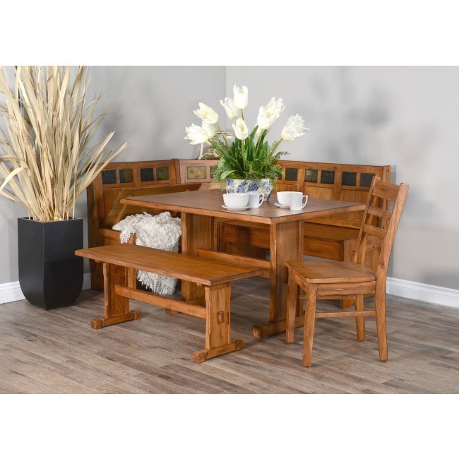 Sunny designs sedona rustic oak kitchen island table discount