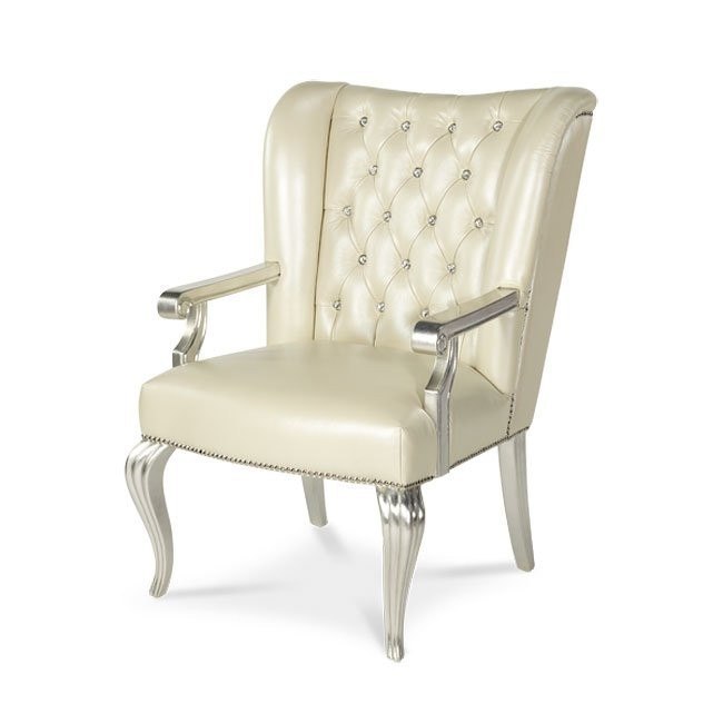 Hollywood Swank Desk Chair Creamy Pearl