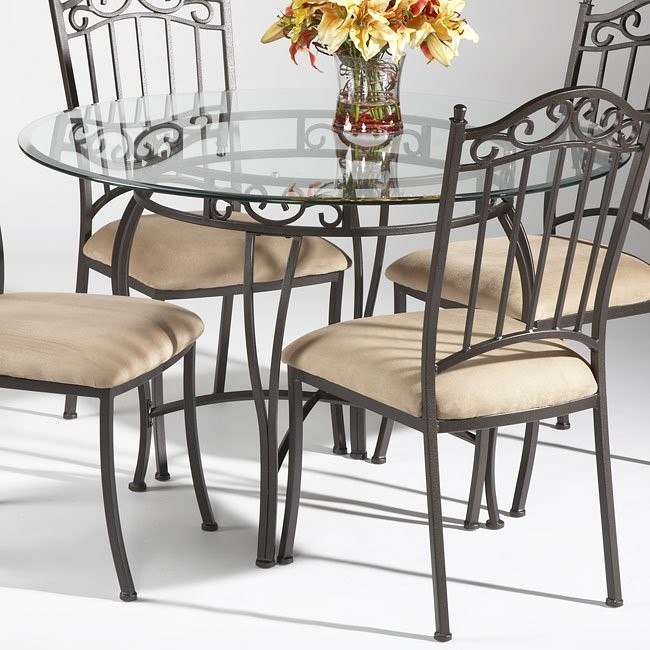 Wrought iron store dining room set