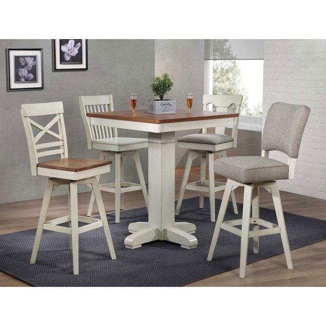 White pub table set store