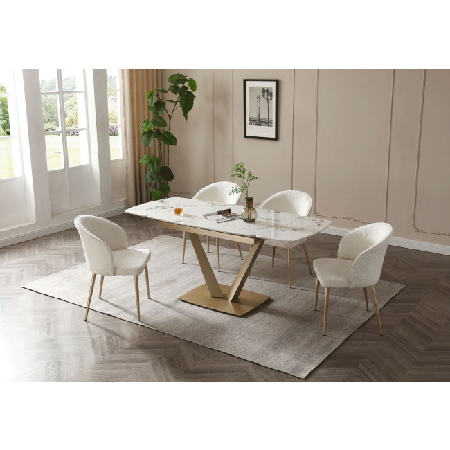 Extravaganza 109 Gloss Golden Jade Dining Room Set