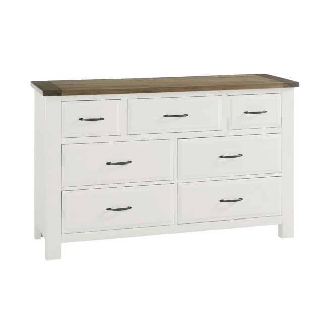 Maple Road Two Tone Triple 7-drawer Dresser