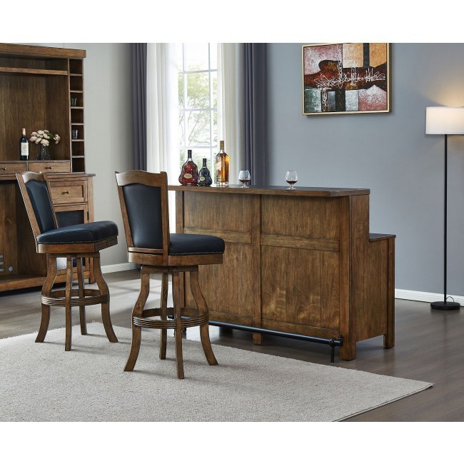 Donnybrook Large Home Bar Set w/ Armless Barstools