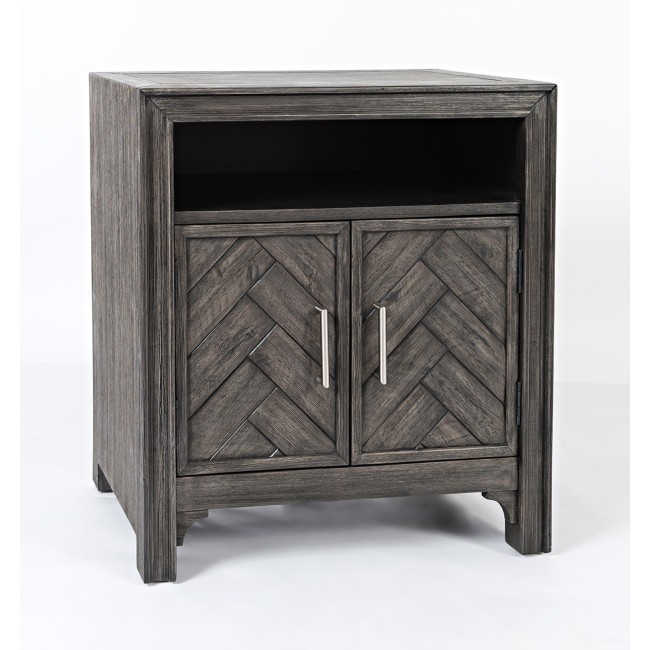 Gramercy Accent Table in Platinum