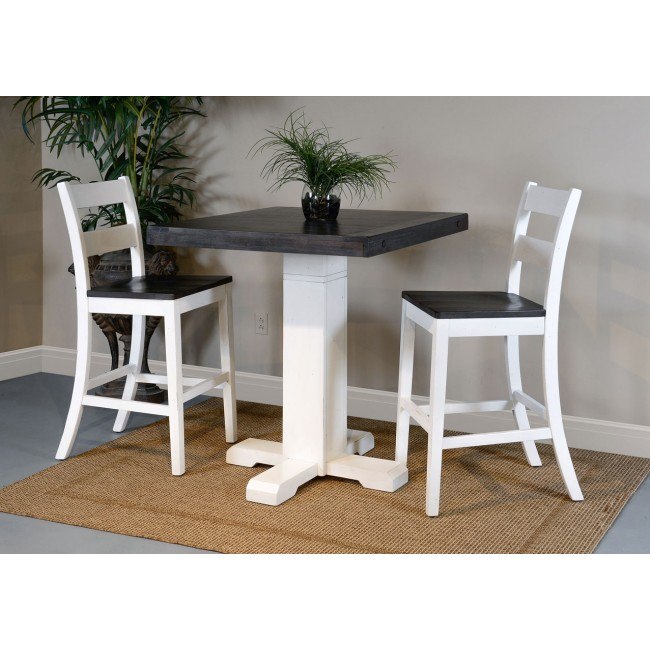 Carriage House Adjustable Height Pub Table Set W 30 Inch