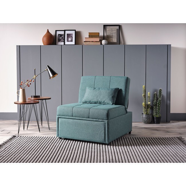 Mello Pull Out Sleeper Chair (Corvet Green)