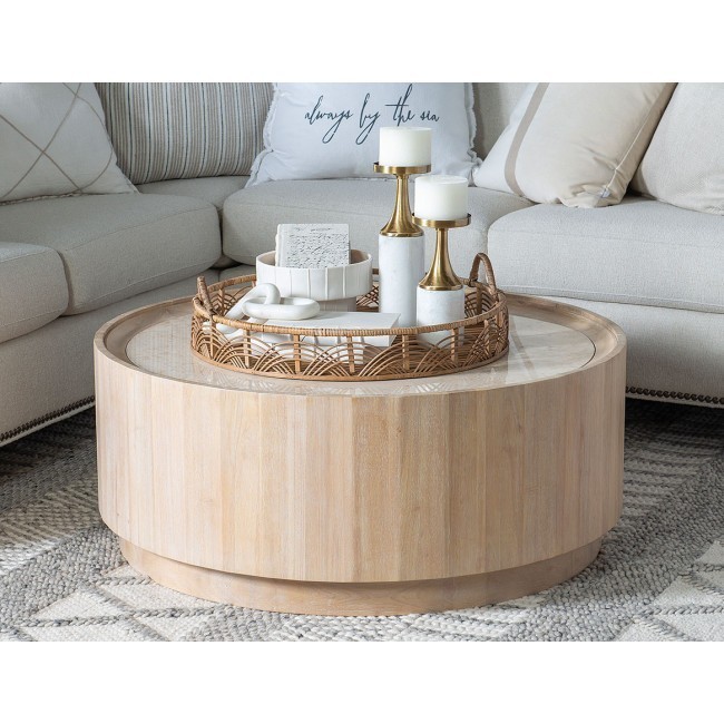 Biscayne Round Drum Cocktail Table