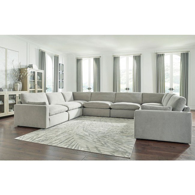 Oversized gray sectional shop sofa