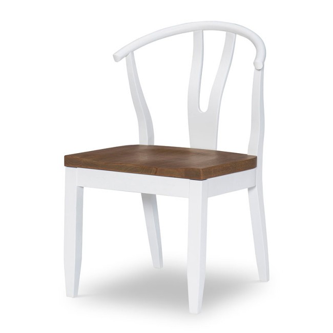 Beckett Wishbone Back Side Chair (White) (Set of 2)
