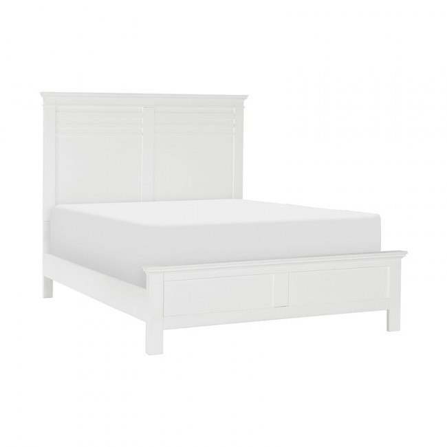 Blaire Farm Panel Bed (White)