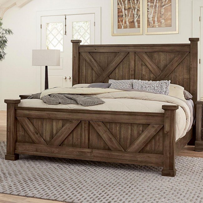 Cheap rustic bed frames sale