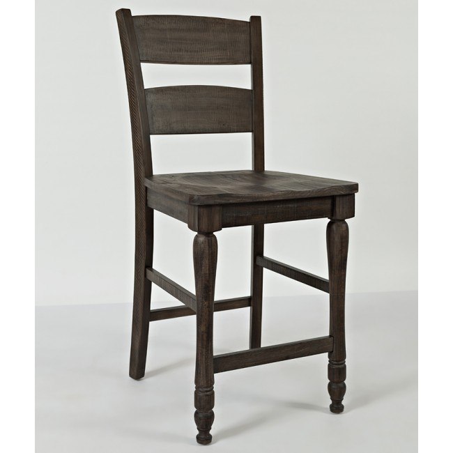 Madison County Ladderback Counter Stool (Barnwood) (Set of 2)